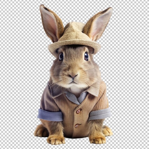 Bunny character isolated