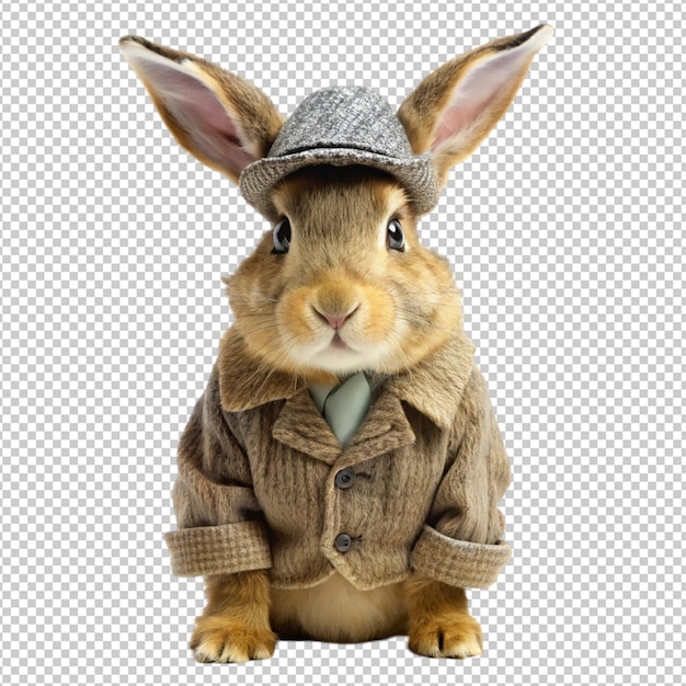 PSD bunny character isolated