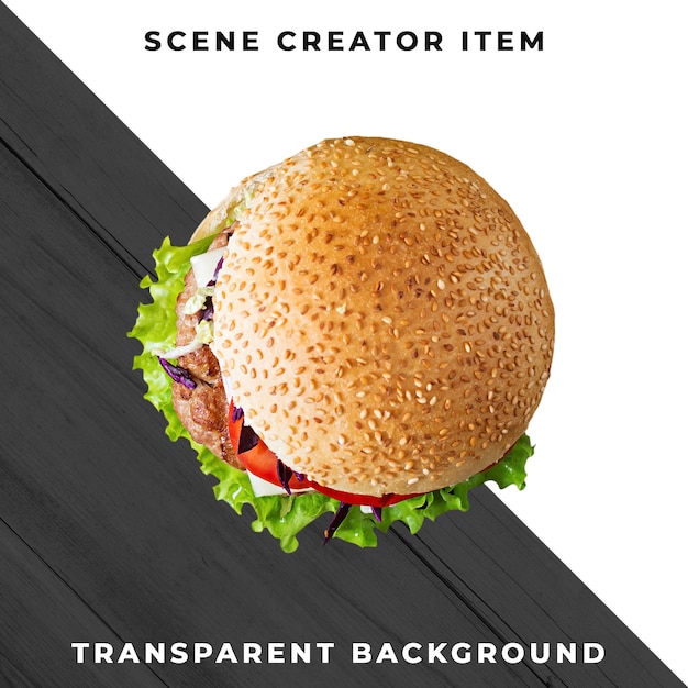 Burger ingredient transparent PSD