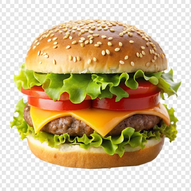 Burger isolated on transparent background psd