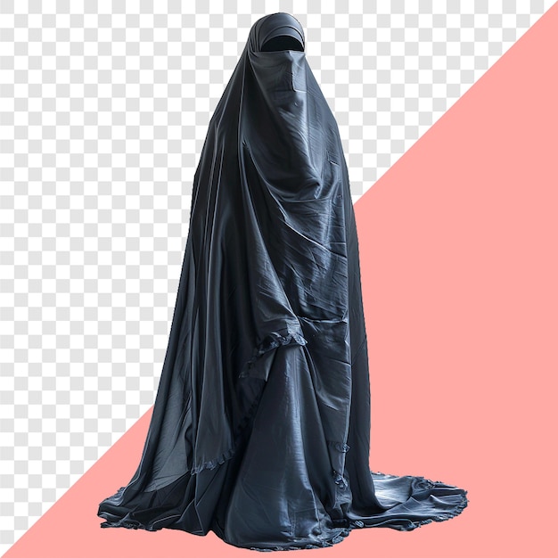 Burqa transparent background isolated image generative AI