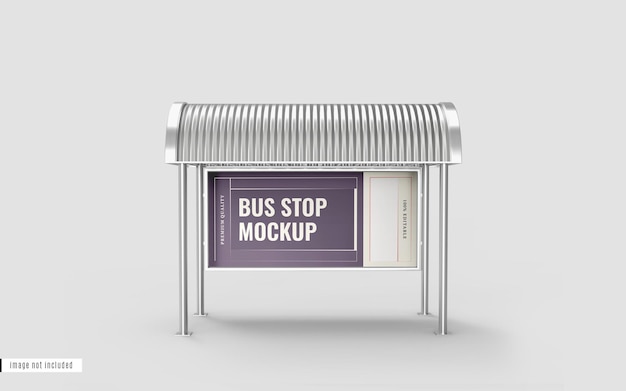 Bus Stop Billboard Mockup