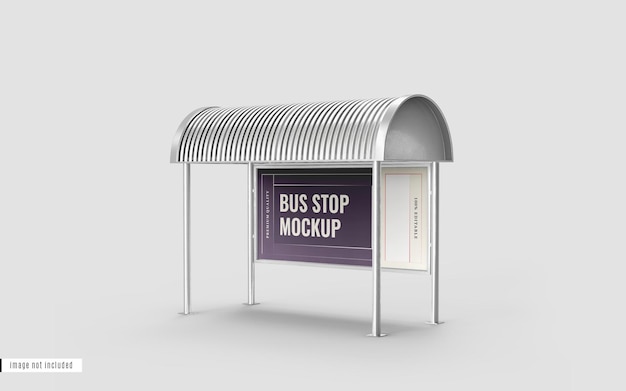 Bus Stop Billboard Mockup