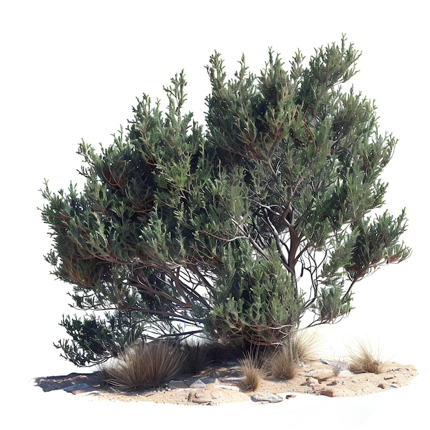 bush_juniperus_communis_hibernica plant cutout psd