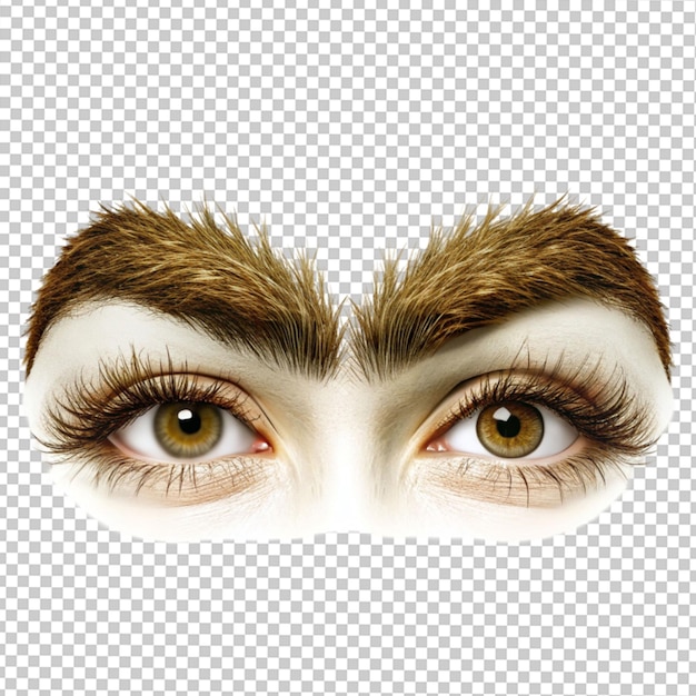 PSD bushy eyebrow logo