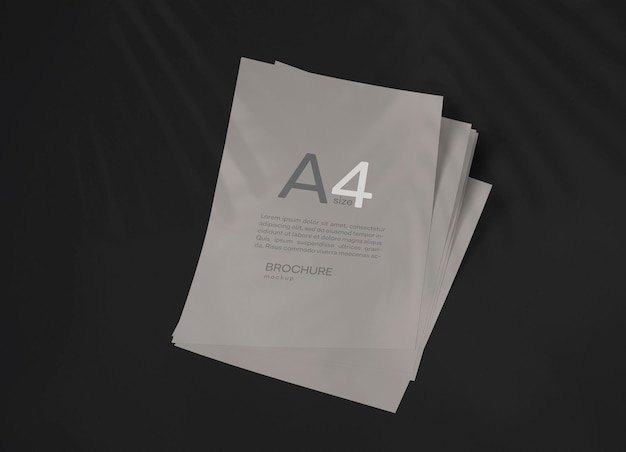 Business A4 brochure mock up