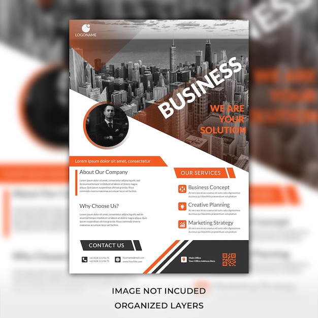 PSD business abstract vector template brochure design cover modern template