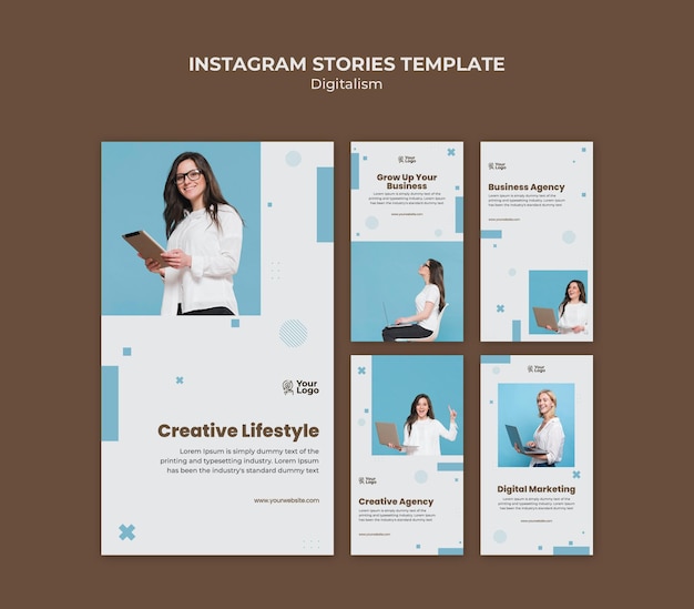 Business ad instagram stories template