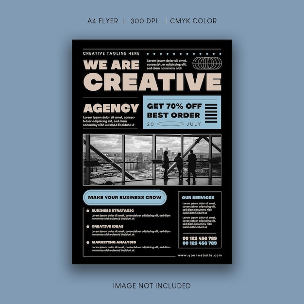 PSD business agency flyer