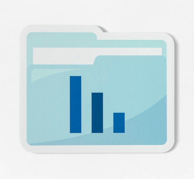 PSD business analysis report folder icon