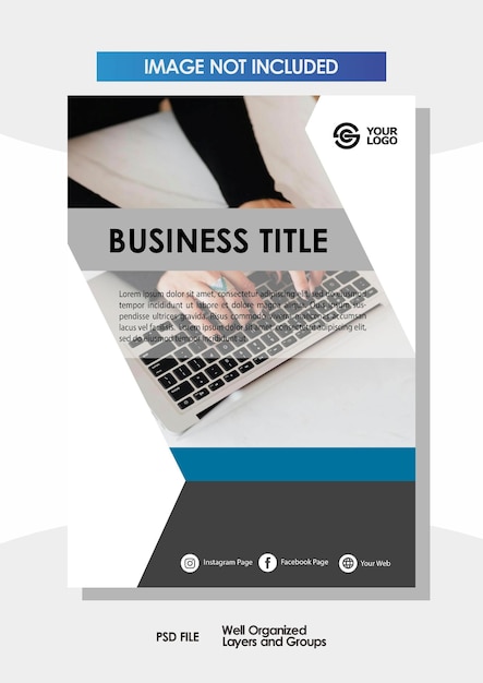 Business annual report cover page