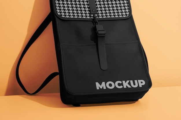 Business backpack mockup design