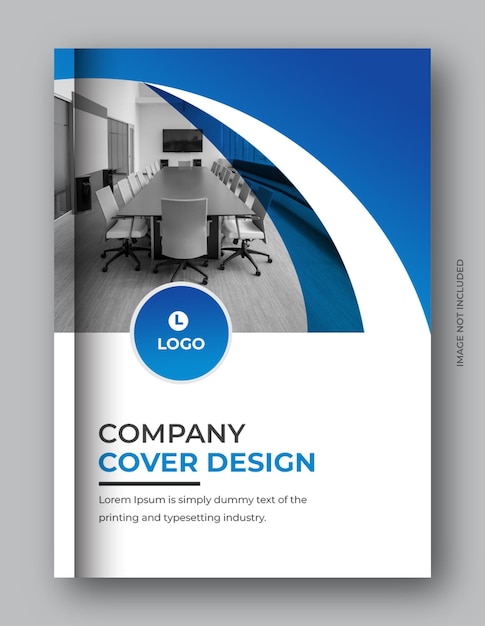 Business Book cover company profile annual report template