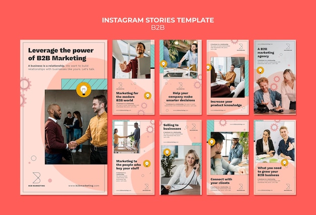 Business to business instagram story templates