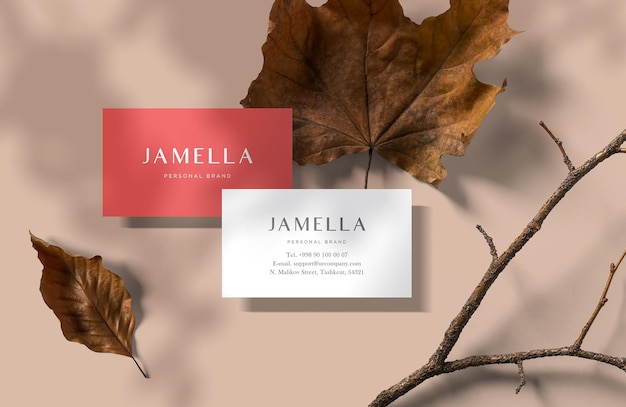 A business card for the brand jordalis.