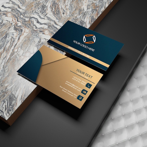 Business card for a company on nice background