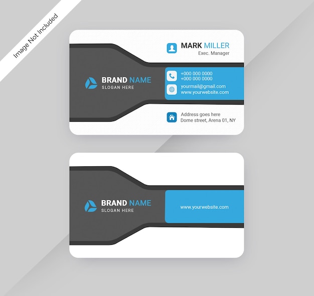 PSD business card design template