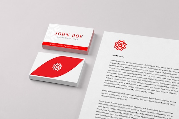 Business card and document mock up