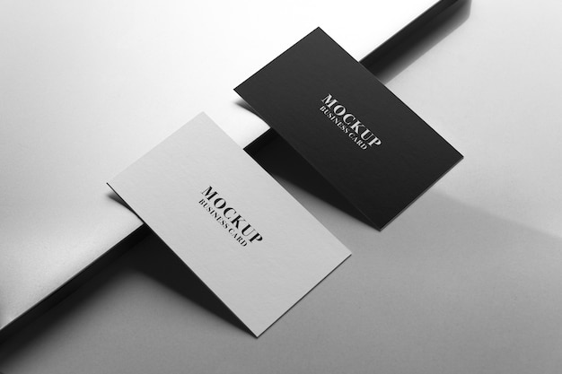 Business card Front and Back mockup.