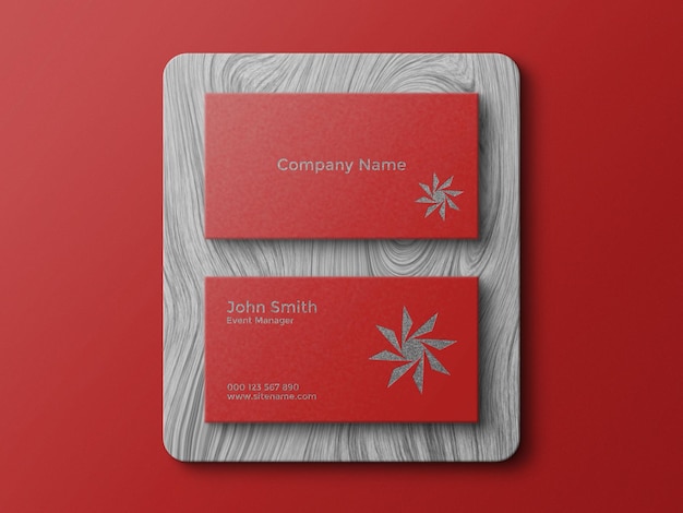 Business card Logo Mockup Presentation Premium PSD File