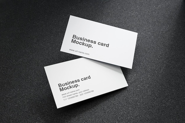 business card mockup in 3d rendering