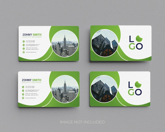 Business Card Mockup Design In 3d rendering