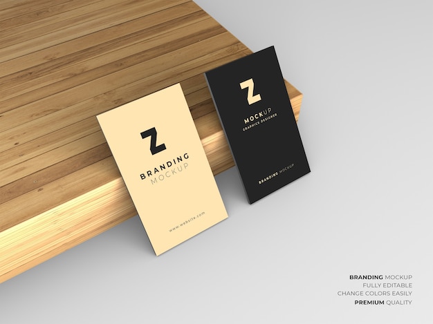 Business card Mockup design isolated