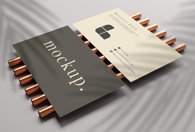 business card mockup design modern luxury