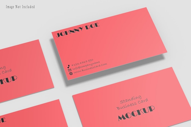 Business card mockup design rendering