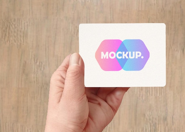 Business card mockup design template for design presentation realistic