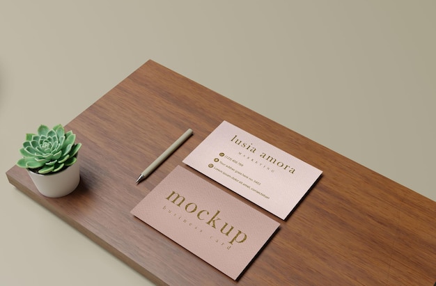 Business card mockup design template