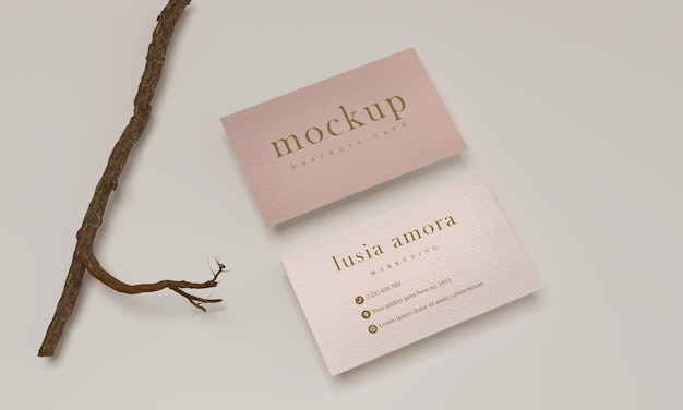 Business card mockup design