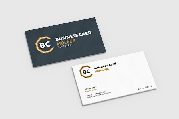 Business card mockup design