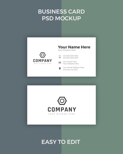 PSD business card mockup free download