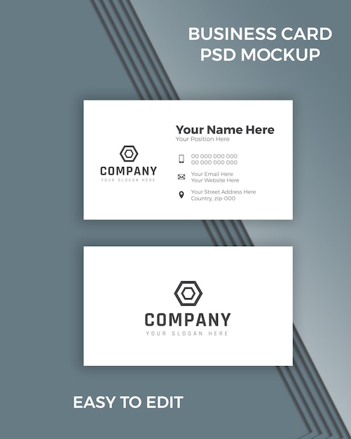 PSD business card mockup free download