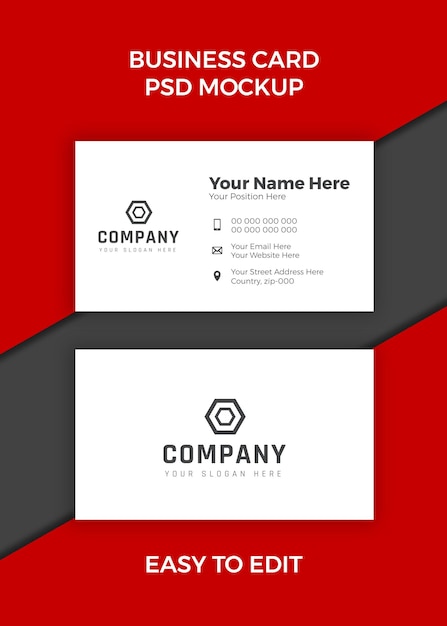 PSD business card mockup free download