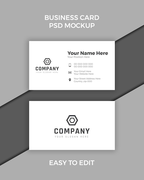 PSD business card mockup free download