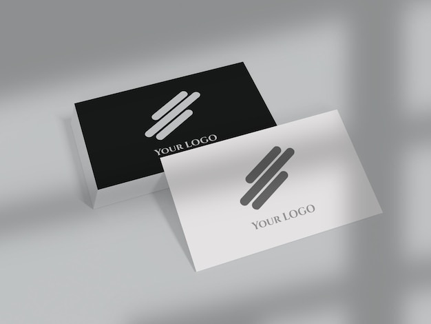 business card mockup  front and back side