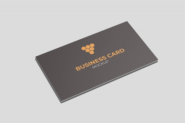 Business card mockup High Angle Shot