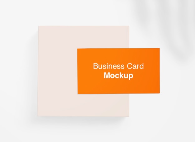 Business card mockup isolated