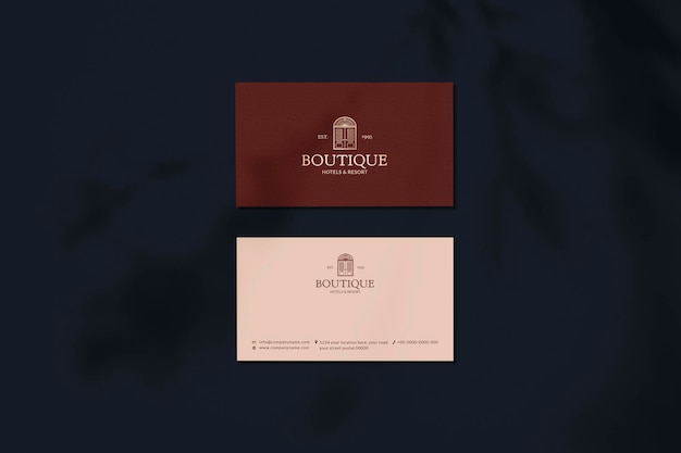 Business card mockup psd corporate identity design