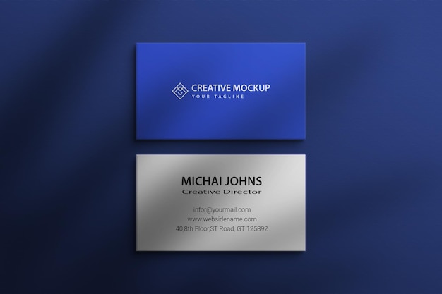 Business card mockup Psd paper frame mockup paper Premium