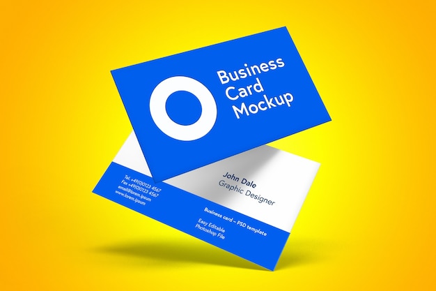 Business card mockup Realistic