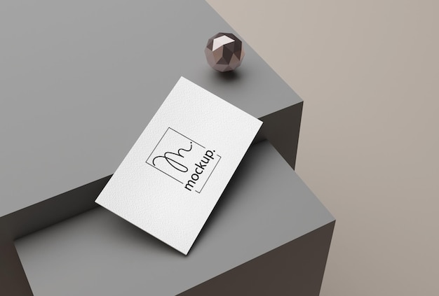 Business card mockup template presentation design