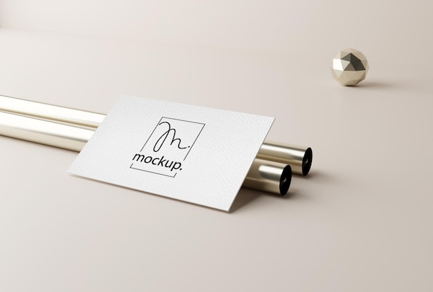 Business card mockup template presentation design