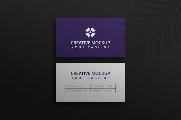 Business Card Mockup Texture Psd