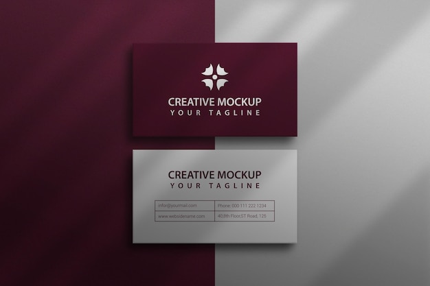 Business Card Mockup Texture Psd