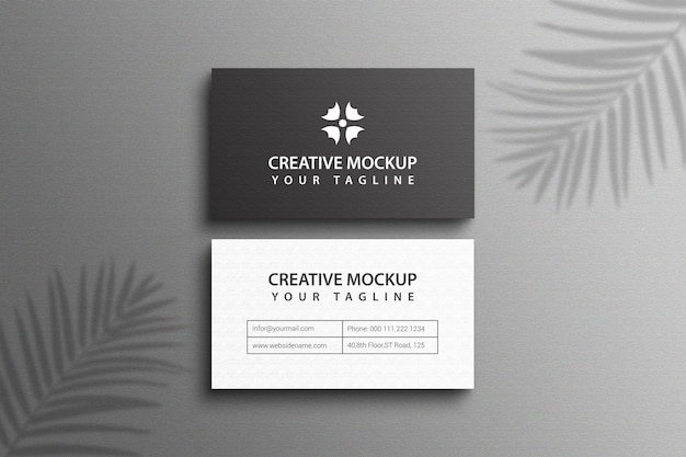 Business Card Mockup Texture Psd