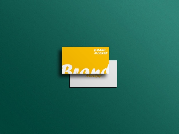 Business card mockup with realistic