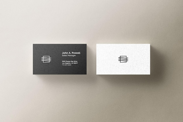 Business card mockup